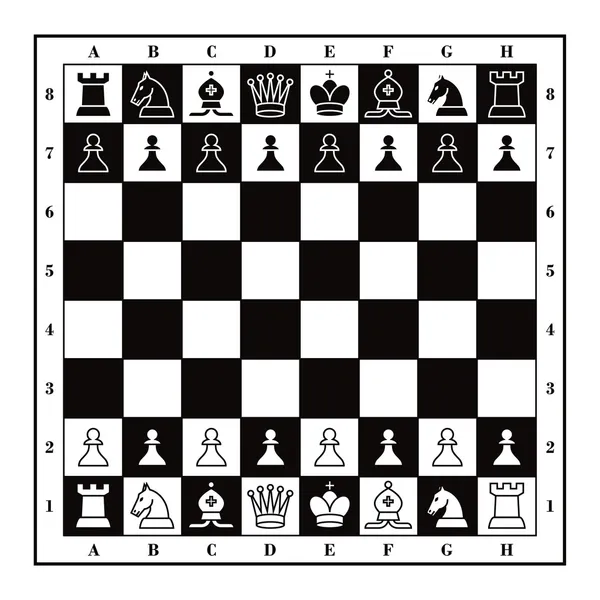 A chess board is depicted. A chess board is an 8 by 8 grid.